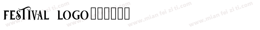 festival logo字体转换